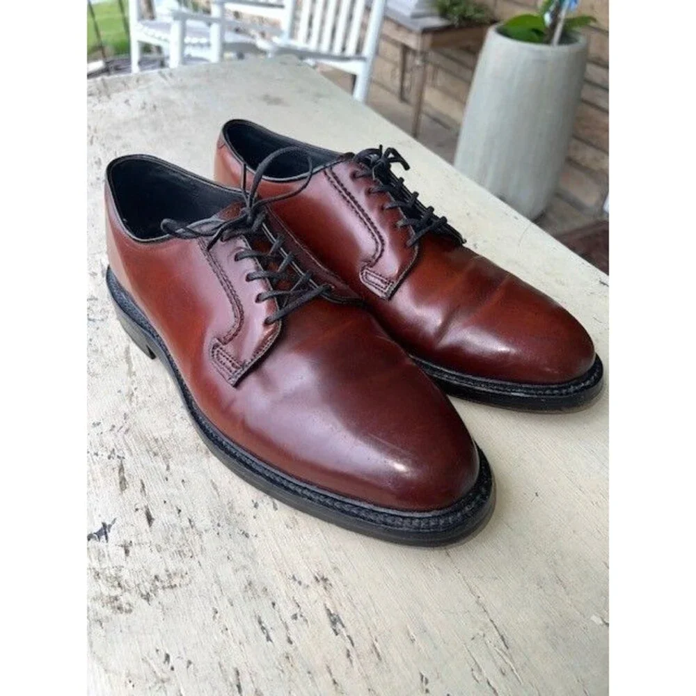 HANOVER (U.S.A.), Brown SHELL CORDOVAN Blucher (Derby), Circa 1980 Mn’s Sz 11E/C